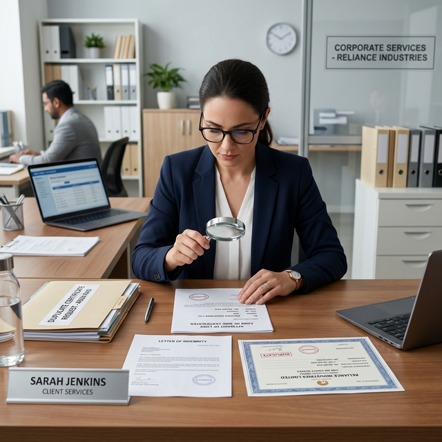 Duplicate Share Certificates